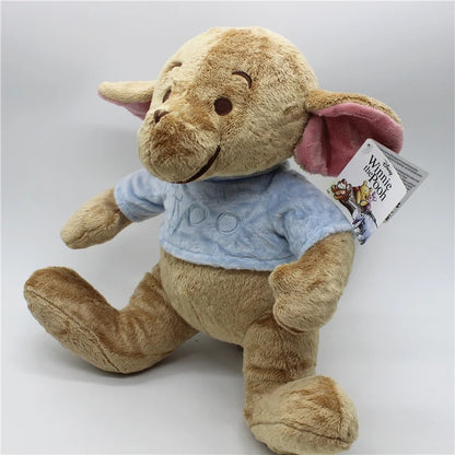 Plush toy with a tag on a white background. Official Winnie the Pooh & Friends Premium Cotton Plush Collection by Titantoons – Individual Storybook Characters or Complete 9-Piece Heirloom Nursery Set