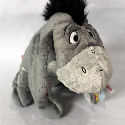 Plush toy donkey on a white background. Official Winnie the Pooh & Friends Premium Cotton Plush Collection by Titantoons – Individual Storybook Characters or Complete 9-Piece Heirloom Nursery Set