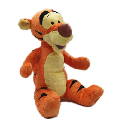 Plush toy of a tiger character on a white background. Official Winnie the Pooh & Friends Premium Cotton Plush Collection by Titantoons – Individual Storybook Characters or Complete 9-Piece Heirloom Nursery Set