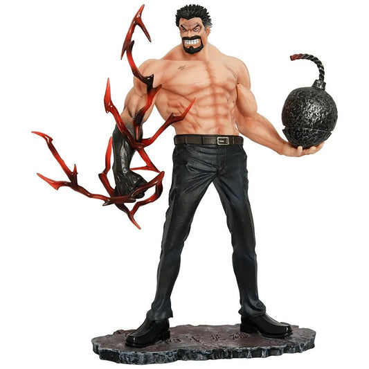 Muscular figure holding a weapon on a white background One Piece: Monkey D. Garp (Fighting Iron Fist Ver.) Authentic 13.8-Inch PVC Showcase Scale Statue – Choose Your Generation: Prime Black Hair, Legendary White Hair, or the Ultimate Dual-Era Fleet Bundle