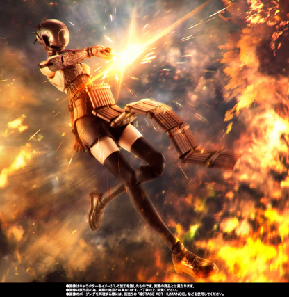 Character in a dynamic pose with flames and light effects S.H.Figuarts Chainsaw Man The Movie: Reze Arc Authentic Action Figure – 15cm Fully Articulated Premium Collectible Character Figure action