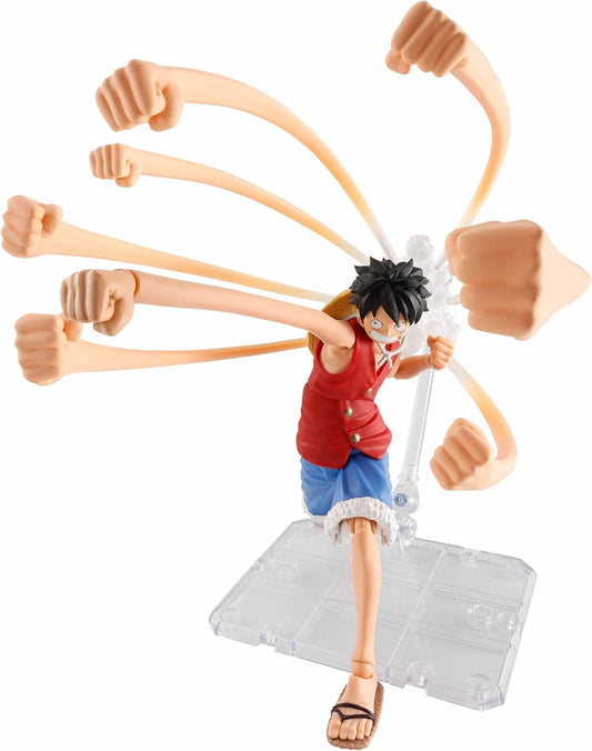 Action figure with multiple arms on a white background S.H. Figuarts One Piece: Monkey D. Luffy - Dawn of Adventures - Rubber Rubber Optional Parts Set by Bandai Spirits