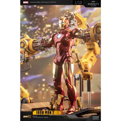 Marvel Studios Iron Man Mark IV & Interactive Suit-Up Gantry (Iron Man 2 Edition) 1/10 Scale Premium Deluxe Box Set by ZD Toys