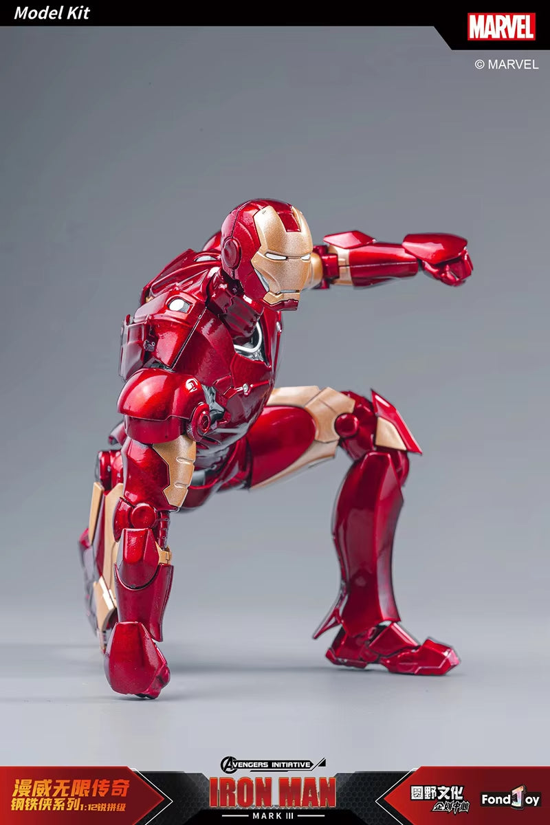 Marvel Studios Iron Man (Hall of Armor Series: MK1 to MK7 Independent Releases & Definitive All-In Bundle) 1/12 Scale Premium Action Figures by FondJoy