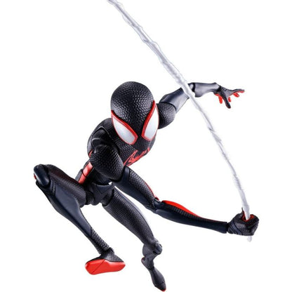 Spider-Man: Across The Spider-Verse 1/12 Scale Collectible Action Figures by CT Toys swinging 