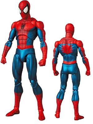 Spider-Man action figure shown from front and side views on a white background Spider-Man: Classic Comic Edition (No. 075) 1/12 Scale Collectible Action Figure