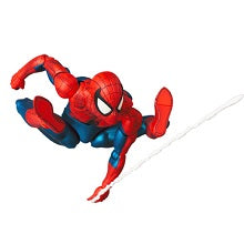 Spider-Man action figure in red and blue on a white background Spider-Man: Classic Comic Edition (No. 075) 1/12 Scale Collectible Action Figure
