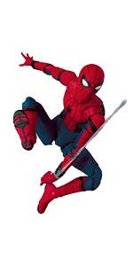 Superhero in red and blue costume with a weapon, white background Spider-Man: Classic Comic Edition (No. 075) 1/12 Scale Collectible Action Figure
