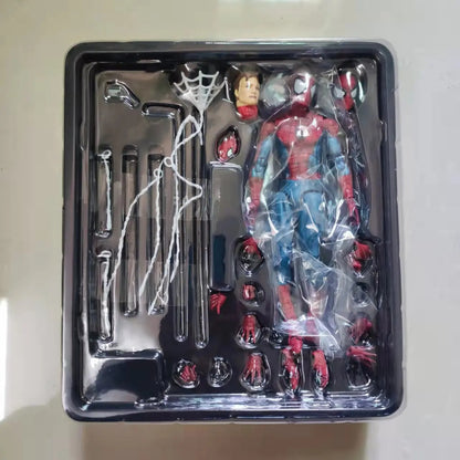 Spider-Man action figure set in packaging on a beige background Spider-Man: Classic Comic Edition (No. 075) 1/12 Scale Collectible Action Figure