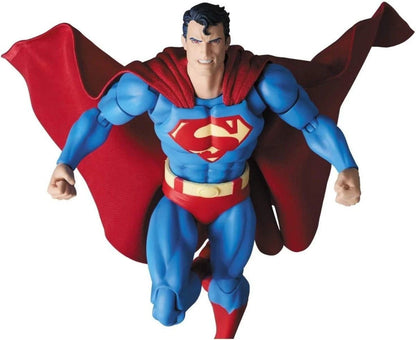 Superman action figure with red cape and blue suit on a white background Superman: Hush Edition (No. 117) 1/12 Scale Collectible Action Figure by CT Toys