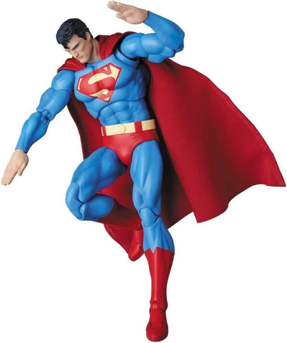 Superman action figure in blue and red costume with cape on a white background Superman: Hush Edition (No. 117) 1/12 Scale Collectible Action Figure by CT Toys