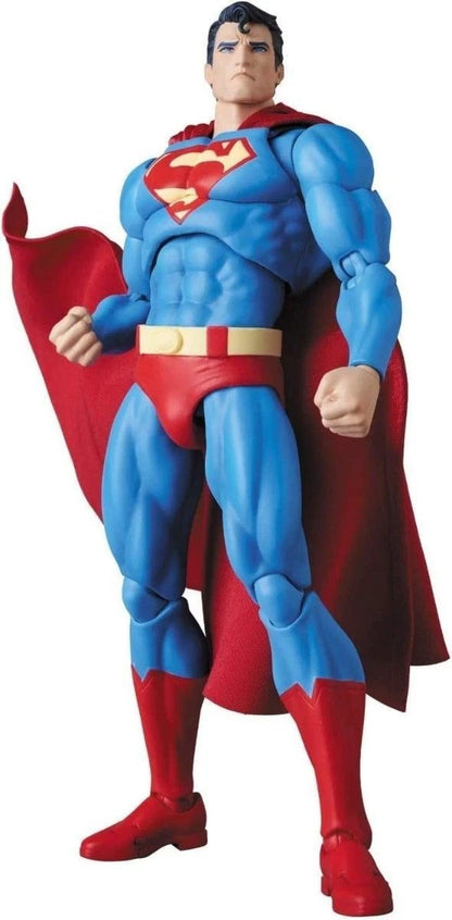 Superman action figure with red cape and blue suit on a white background Superman: Hush Edition (No. 117) 1/12 Scale Collectible Action Figure by CT Toys