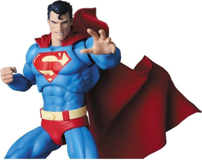 Superman action figure with red cape and blue suit on a white background Superman: Hush Edition (No. 117) 1/12 Scale Collectible Action Figure by CT Toys