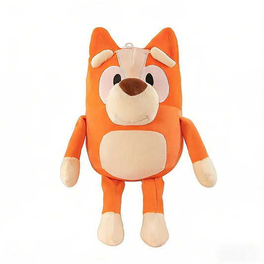 Plush toy fox with orange fur and beige face on a white background Sweet Little Bingo Cuddle Friend – 14-Inch Premium Cotton Plush by Titantoons