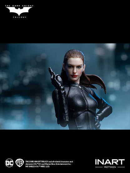 Action figure of a character from 'The Dark Knight Trilogy' with a blurred background