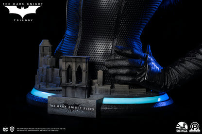 Statue of a character from 'The Dark Knight' series with a dark background The Dark Knight Rises Catwoman (Selina Kyle) 1:1 Scale Life-Size Masterpiece Bust by Infinity Studio x Penguin Toys
