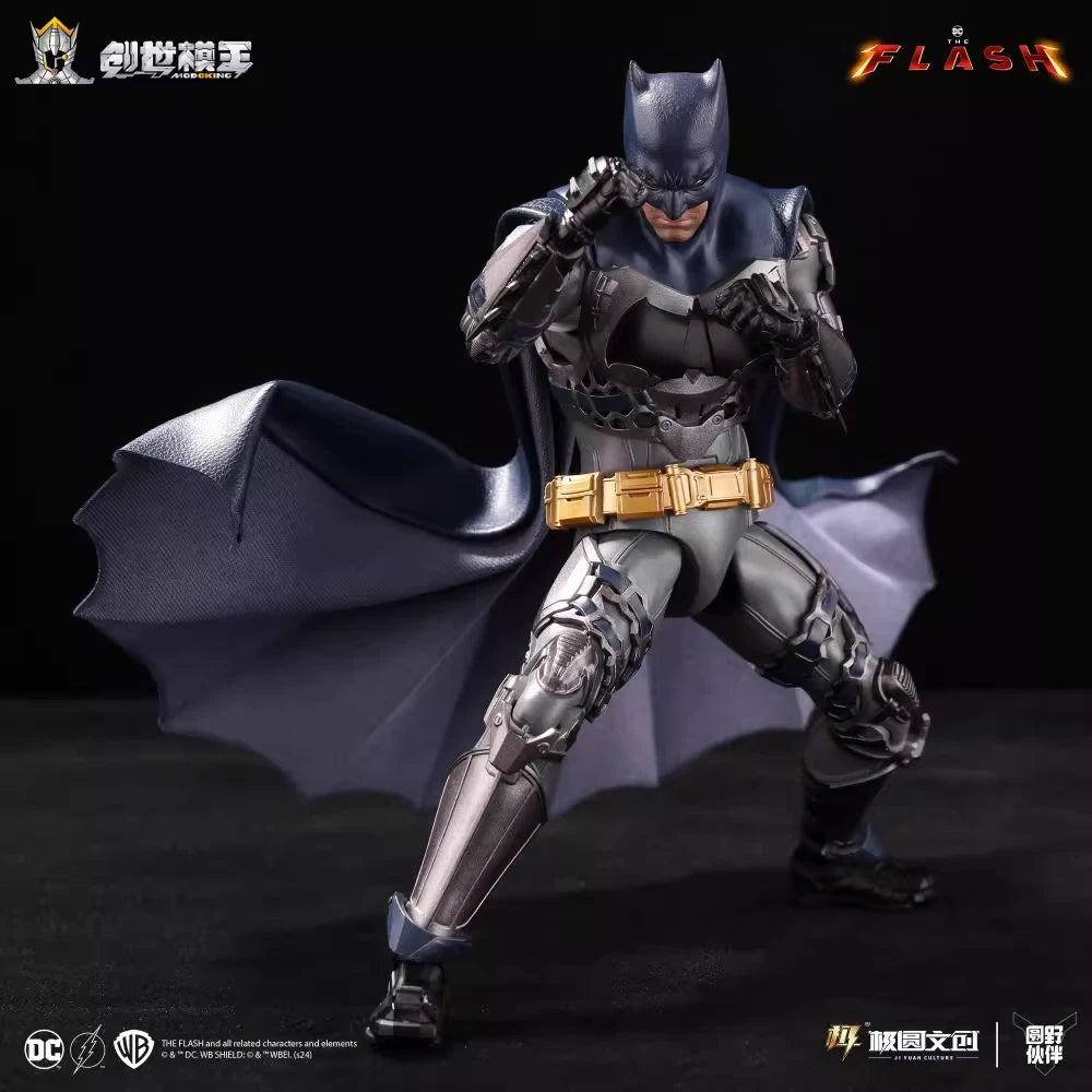 Batman figure with cape and mask on a dark background The Flash (2023) Gotham Pursuit 1/12 Scale Precision Model Kit Set