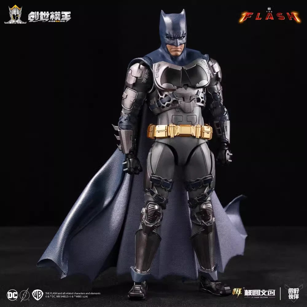 Batman action figure with cape on a dark background The Flash (2023) Gotham Pursuit 1/12 Scale Precision Model Kit Set