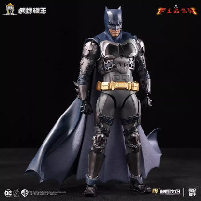 Batman action figure with cape on a dark background The Flash (2023) Gotham Pursuit 1/12 Scale Precision Model Kit Set