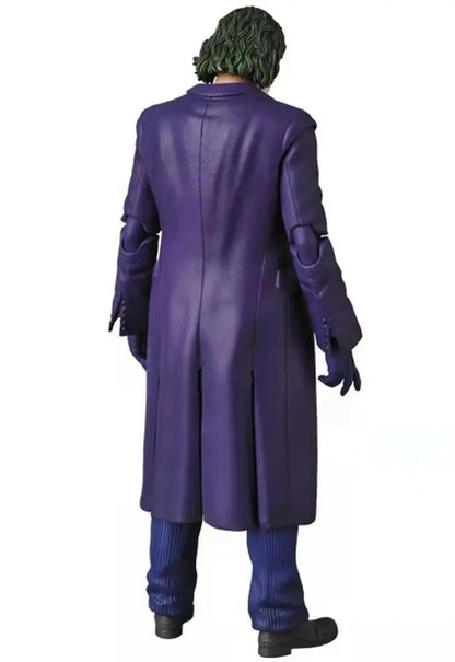 Figure of a character in a long purple coat on a white background The Joker: The Dark Knight Edition (No. 051) 1/12 Scale Collectible Action Figure