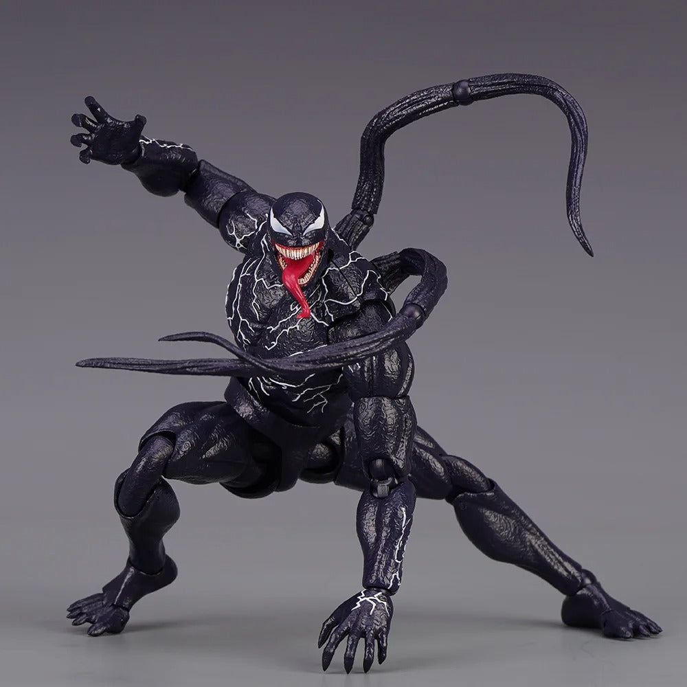Venom action figure with a gray background Venom: The Last Dance (Venom vs Spider-Man Edition) 1/12 Scale Action Figure
