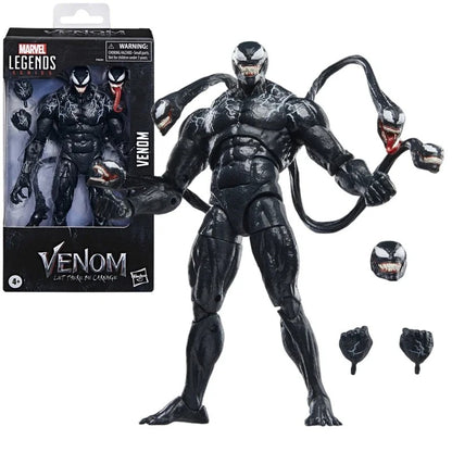 Venom action figure with packaging and accessories on a white background Venom: The Last Dance (Venom vs Spider-Man Edition) 1/12 Scale Action Figure