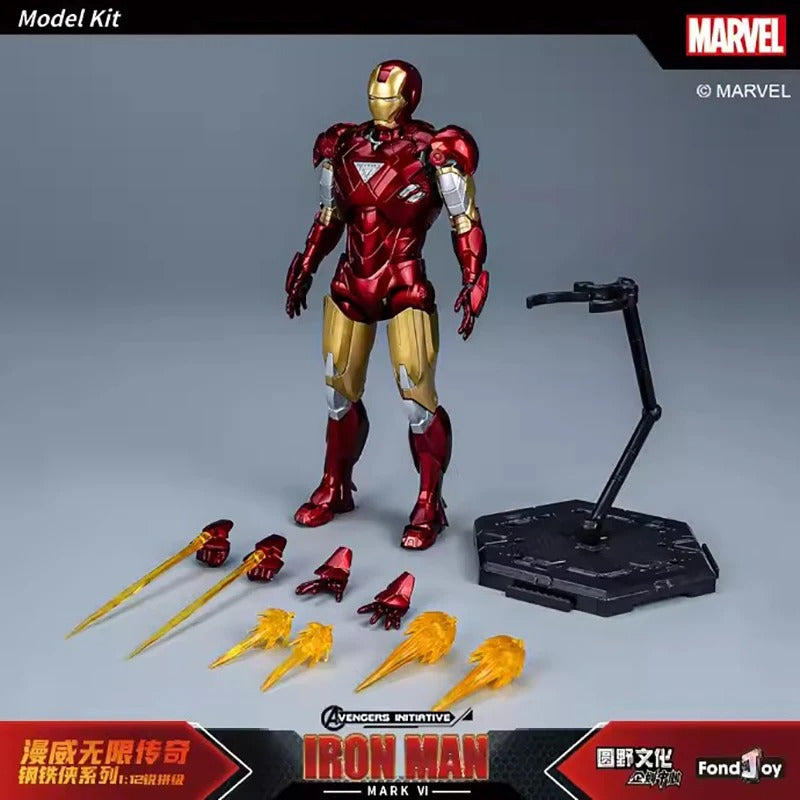 Marvel Studios Iron Man (Hall of Armor Series: MK1 to MK7 Independent Releases & Definitive All-In Bundle) 1/12 Scale Premium Action Figures by FondJoy