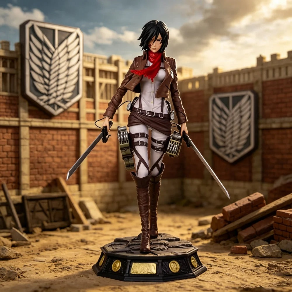 Attack on Titan: Mikasa Ackerman (Battle Damaged / Scout Uniform) Premium Scale Figure Statue by SanSan Studio
