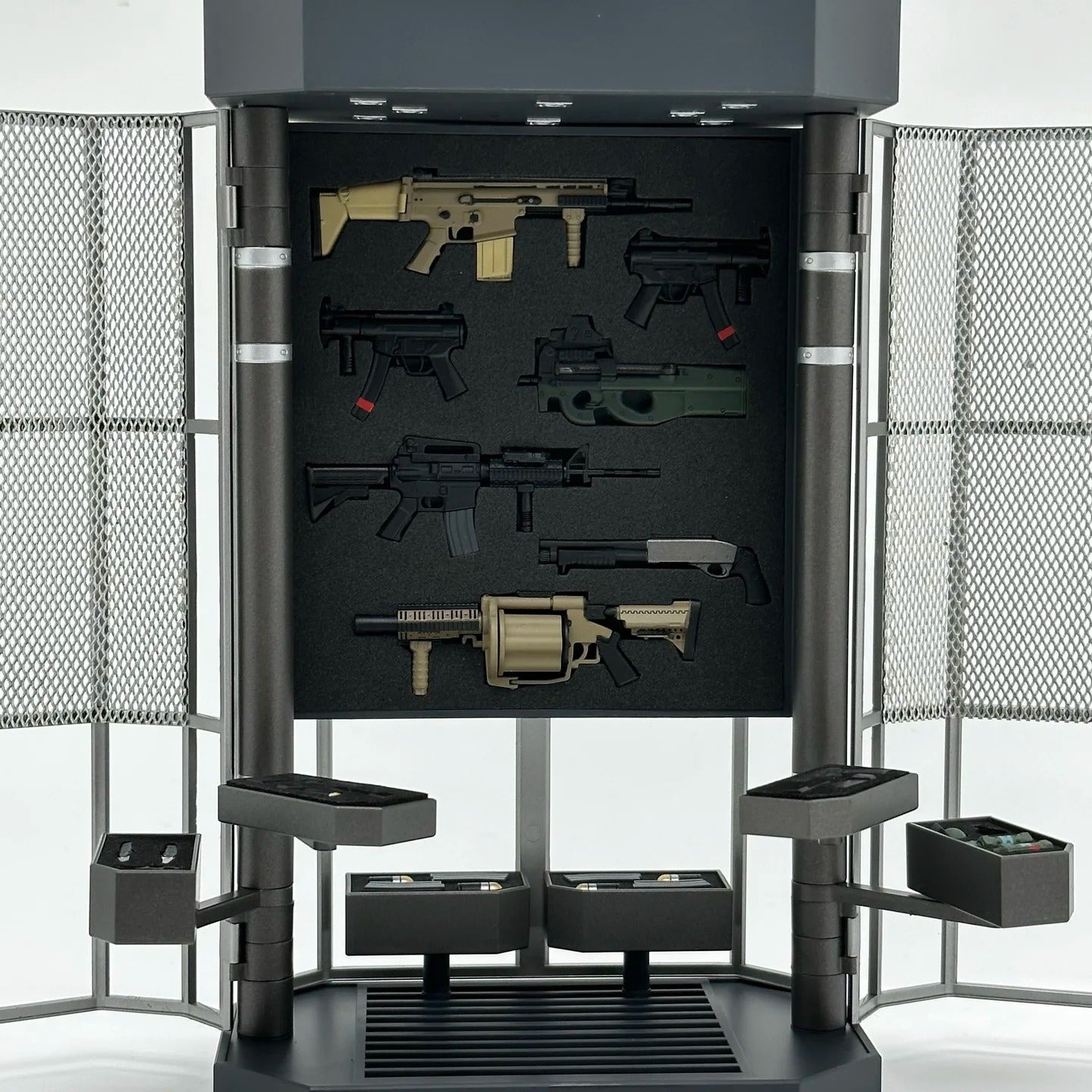 2GOODCO 1/12 Scale LED Light Armoury Gun Weapons Military Equipment Tactical Diorama Set