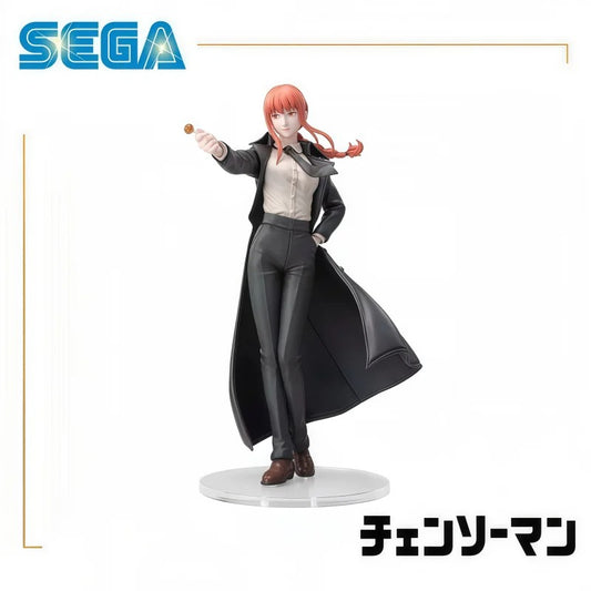 Chainsaw Man Makima Authentic 22cm Luminasta Figure – Iconic Lollipop Pose Public Safety Control Devil Statue by SEGA