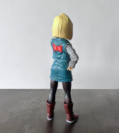 Dragon Ball Z: Android 18 (Lazuli) Premium 11-Inch Statue Figure – Android Saga Classic Denim Outfit Edition