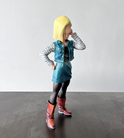 Dragon Ball Z: Android 18 (Lazuli) Premium 11-Inch Statue Figure – Android Saga Classic Denim Outfit Edition