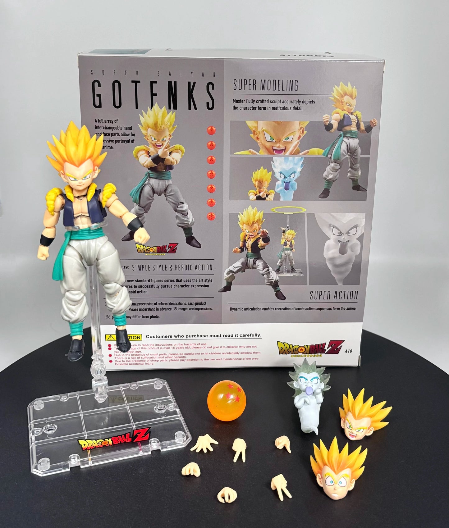 Bandai S.H.Figuarts Dragon Ball Z/Super: Super Saiyan Gotenks Authentic Premium Action Figure