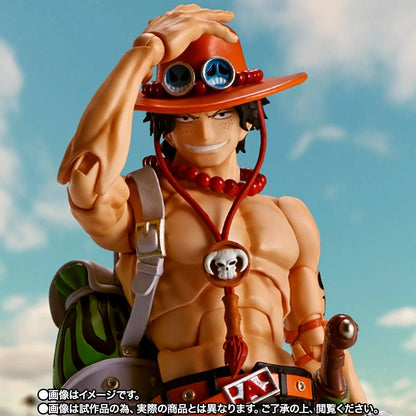 One Piece: Portgas D. Ace Authentic S.H. Figuarts Fully Articulated Action Figure by Bandai Spirits