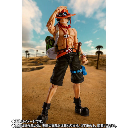 One Piece: Portgas D. Ace Authentic S.H. Figuarts Fully Articulated Action Figure by Bandai Spirits