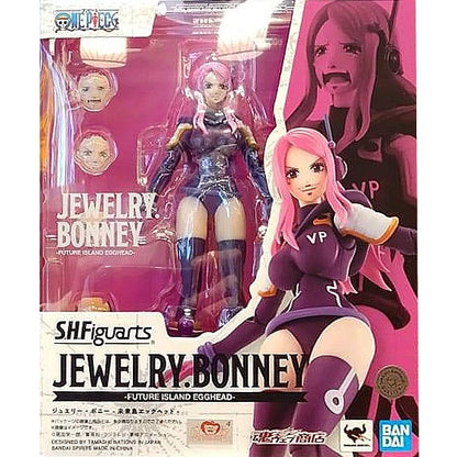 One Piece: Jewelry Bonney (Future Island Egghead Ver.) Authentic S.H. Figuarts Fully Articulated Action Figure by Bandai Spirits